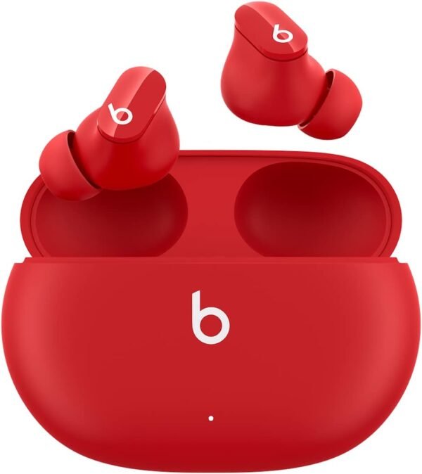 Beats Studio Buds - True Wireless Noise Cancelling Earbuds - Compatible with Apple & Android, Built-in Microphone, IPX4 Rating, Sweat Resistant Earphones, Class 1 Bluetooth Headphones - Red