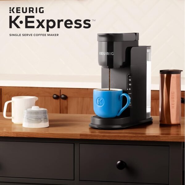 Keurig K-Express Single Serve K-Cup Pod Coffee Maker, 3 Brew Sizes, Strong Button Feature, 42oz Removable Reservoir, Black - Image 3