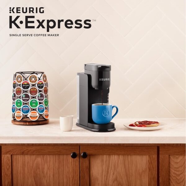 Keurig K-Express Single Serve K-Cup Pod Coffee Maker, 3 Brew Sizes, Strong Button Feature, 42oz Removable Reservoir, Black - Image 2