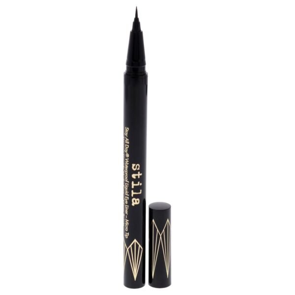 stila Waterproof Liquid Eye Liner, Stay All Day Makeup with Fine Brush Tip Lasting Satin Finish, Smudge-Proof & Transfer-Resistant - Image 2