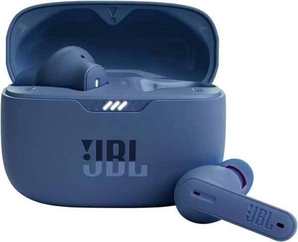 JBL Tune 230NC TWS - True Wireless In-Ear Headphones, Active Noise Cancelling with Smart Ambient, JBL Pure Bass Sound, 4 mics for perfect voice calls, IPX4, 40Hrs of battery life (Blue) - Image 4