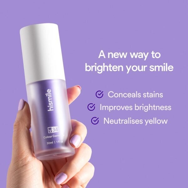 Hismile v34 Colour Corrector, Tooth Stain Concealer, Teeth Whitening Booster, Purple Toothpaste, Colour Correcting, Hismile V34, Hismile Colour Corrector, Tooth Colour Corrector - Image 2