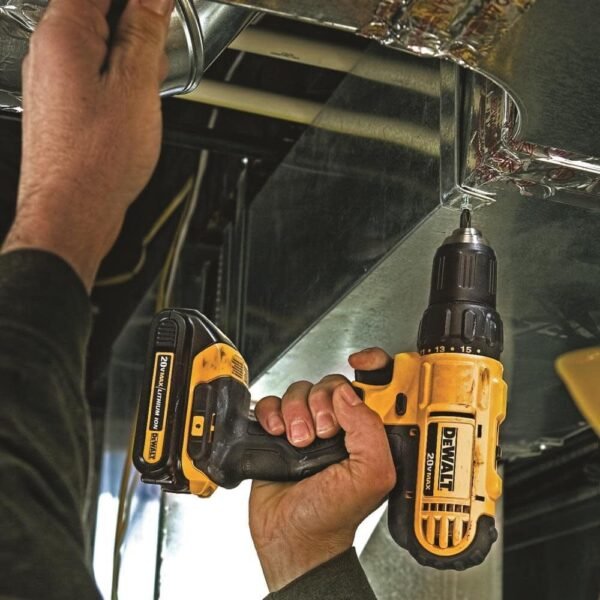 DEWALT 20V MAX Cordless Drill and Impact Driver, Power Tool Combo Kit with 2 Batteries and Charger (DCK240C2) - Image 2