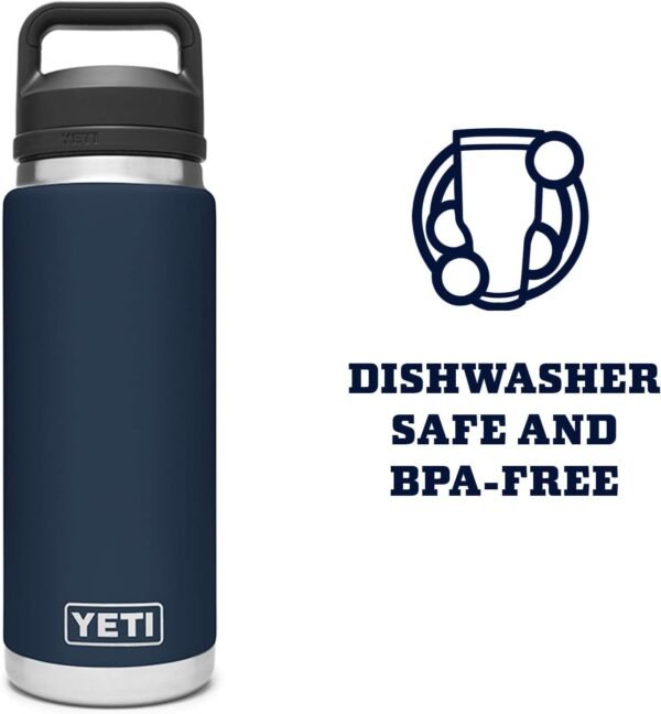 YETI Rambler 26 oz Bottle, Vacuum Insulated, Stainless Steel with Chug Cap - Image 3