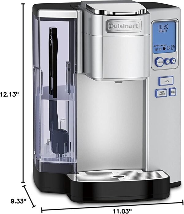 Cuisinart Coffee Maker, Single Serve 72-Ounce Reservoir Coffee Machine, Programmable Brewing & Hot Water Dispenser, Stainless Steel, SS-10P1,Silver - Image 6