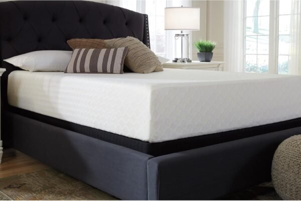 Signature Design by Ashley Queen Size Chime 12 Inch Medium Firm Memory Foam Mattress with Green Tea & Charcoal Gel for Pressure Relief - Image 3