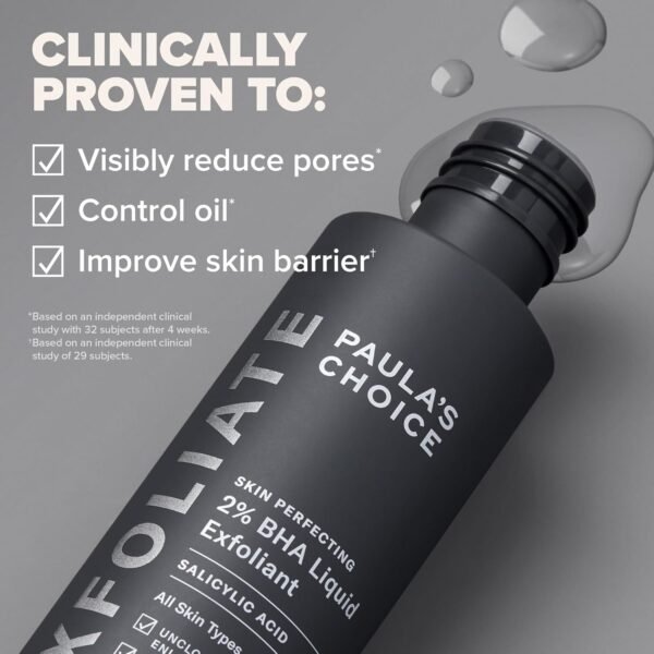 Paula's Choice SKIN PERFECTING 2% BHA Liquid Salicylic Acid Exfoliant-Facial Exfoliant for Blackheads, Enlarged Pores, Wrinkles & Fine Lines - Image 3