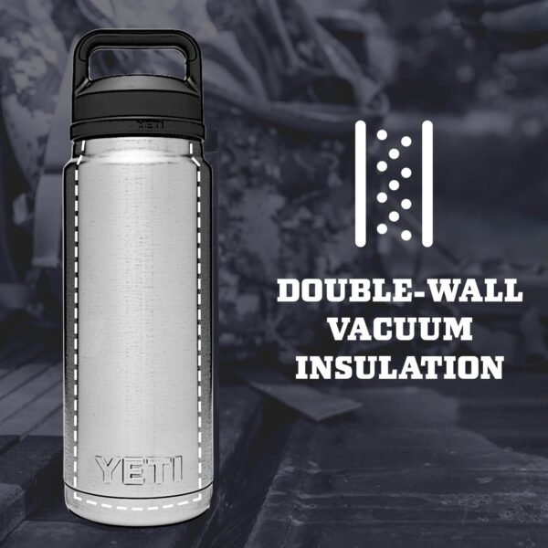 YETI Rambler 26 oz Bottle, Vacuum Insulated, Stainless Steel with Chug Cap - Image 2