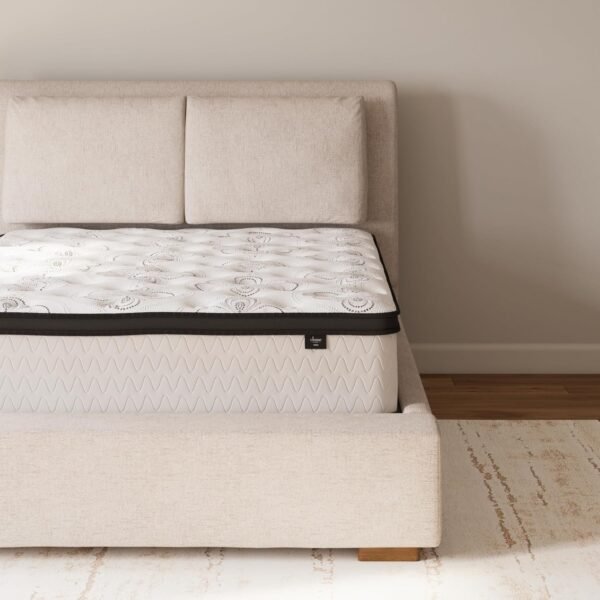 Signature Design by Ashley Queen Size Chime 12 Inch Medium Firm Hybrid Mattress with Cooling Gel Memory Foam for Pressure Relief