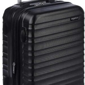 21" Hardside Carry-On Luggage, Hardshell Suitcase With Wheels, Expandable For Up to 25% More Space, With Scratch-Resistant Surface, Four Multi-directional Wheels, Black